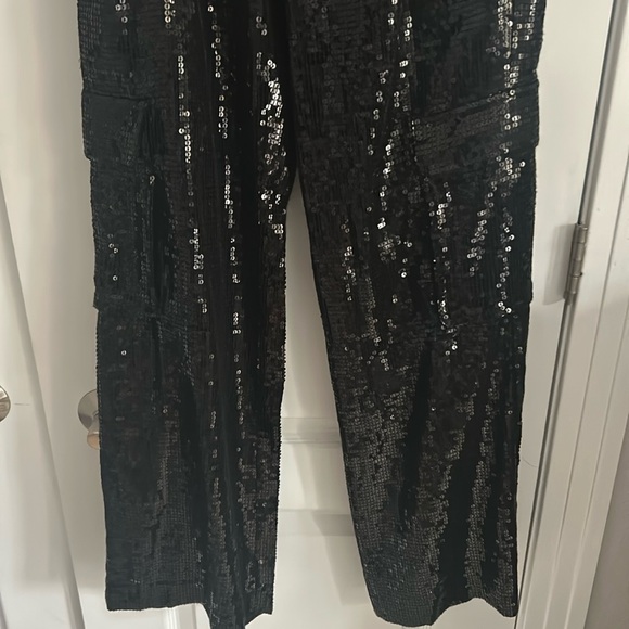 Alice and Olivia Hayes sequin cargo pants - Picture 12 of 16